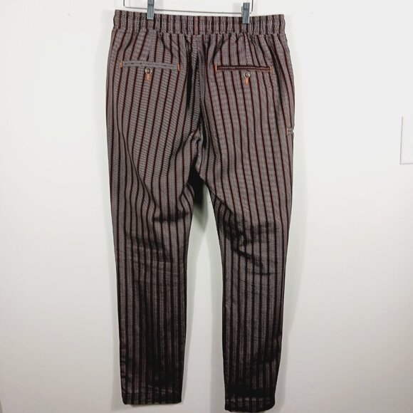 TALLIA Sport Men's Drawstring Pants, Cotton Stretch, Striped, Size Large, Casual - Picture 5 of 16